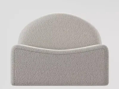 Zuma Modern Fabric Lounge Chair Free 3D model