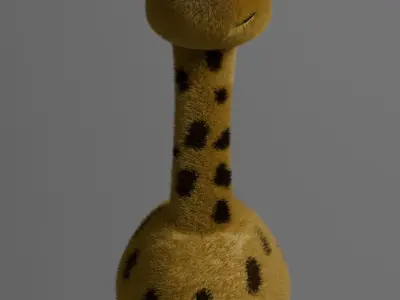 Giraffe Stuffy Toy 3D model