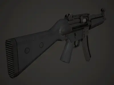 HK Mp5 Low Poly Low-poly 3D model