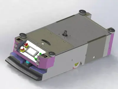 AGV carrier car 3D model