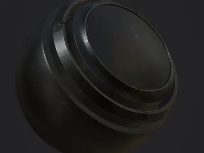 10 Steel Gun Materials 3D model