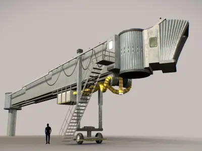 Airbridge LFPG Low-poly 3D model