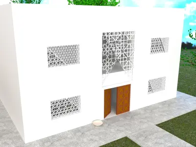 3d chic home exterior 3 3D model