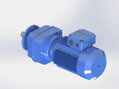 Gearmotor RF27 DT80N2-FL120 3D model