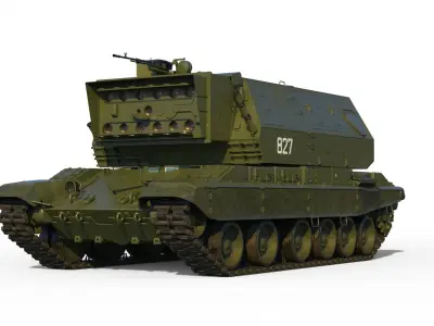 Laser tank 1K17 Szhatie 3D model