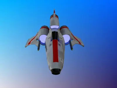 Colonial Viper Low-poly 3D model