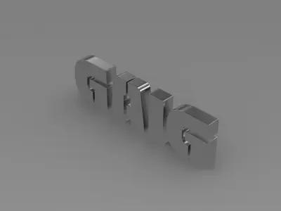 GAIG logo 3D model