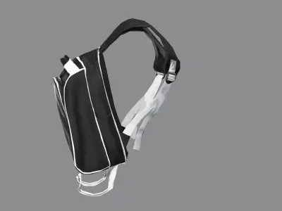 Backpack Camping Handle bag 02 Low-Poly 3D Model 3D model