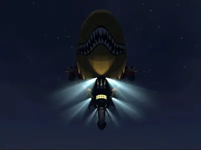 Kirov Ariship 3D model Low-poly 3D model