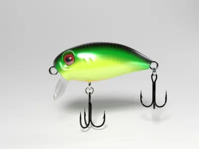 Crankbait hard lure 3D model