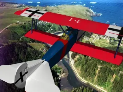 Fokker DVII Toy Plane 1 3D model