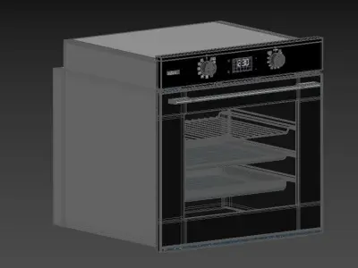 Whirlpool W4 OMSK58RU1SBA 60cm Multifunction Oven 3D model