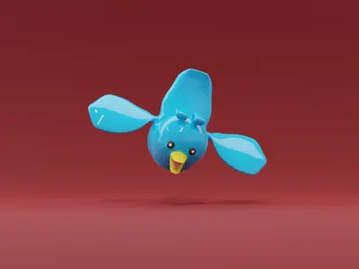 Twitter Bird 3D model