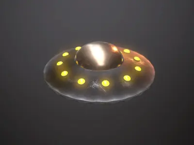 Retro Spaceships Pack Low-poly 3D model