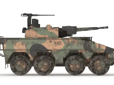Boxer MRAV Low Poly Low-poly 3D model