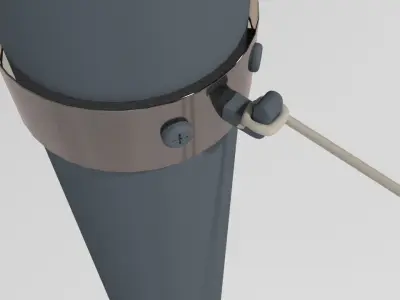 Clothes hanging Free 3D model