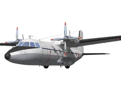 Nord-Aviation Nord 262 fregate 3D model