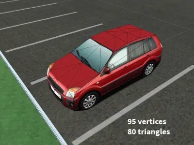 Background Car - Free Free low-poly 3D model