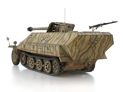 SDKFZ 251 - Ausf D - Pakwagen - 545 3D model