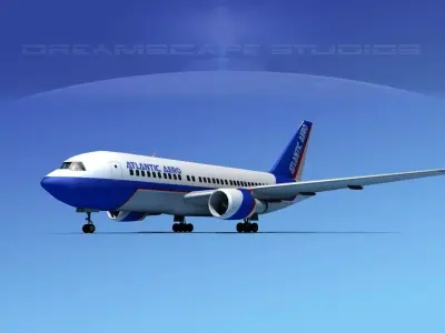 Boeing 767-200ER Atlantic Aero 3D model