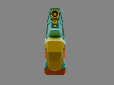 Water Gun one hand 10 Low-poly 3D model