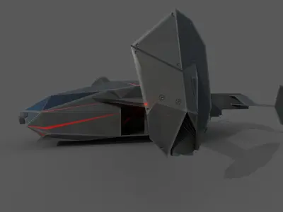 Aircraft inspired from valorant Low-poly 3D model