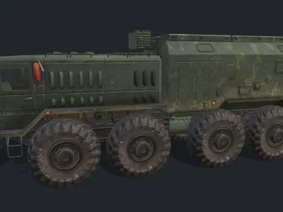 MAZ 537 Low-poly 3D model