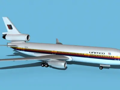 McDonnell Douglas MD-11 United 1 3D model