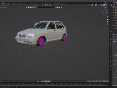 saipa 111 edited free Free 3D model