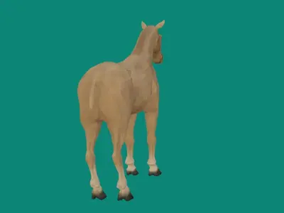 loepoly horse 3d model 3D model
