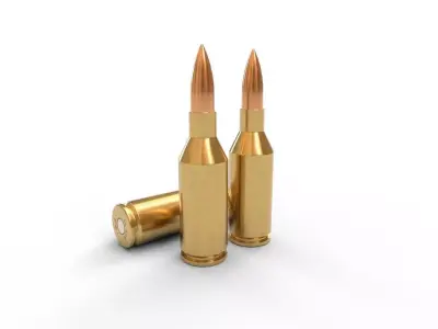25 Winchester SSSM Ammo Low-poly 3D model