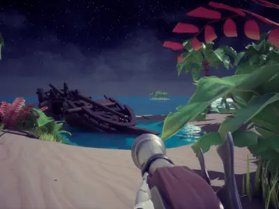 Stylized 3D Island UE4 Low-poly 3D model