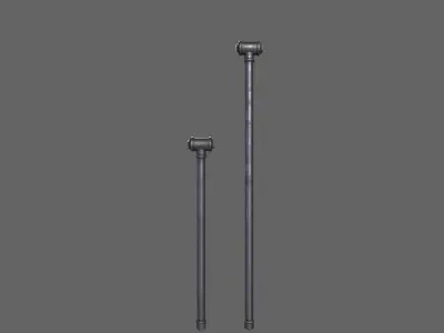 PBR Pipe Weapon V2 Low-poly 3D model