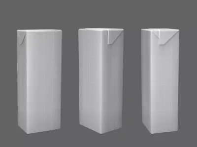 Milk Box 3D model