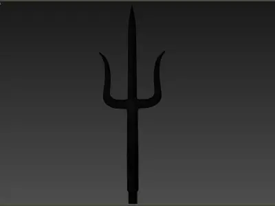 Medieval Spear Low-poly 3D model