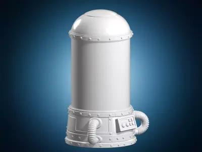 Cryogenic Chamber Sci-Fi 3D Print Model 3D print model