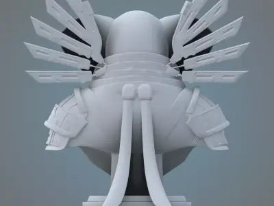 Sci-Fi Mechanical Elephant Sculpture PM-26 3D print model