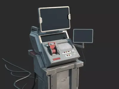 Future Sci-Fi Apocalypse Control Switch 3D model
