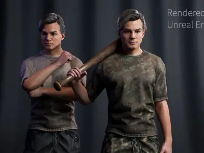 Survival 01 Low-poly 3D model