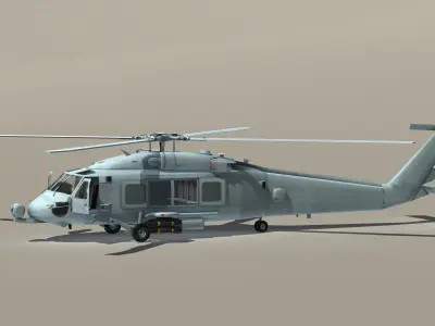 SH-60 Seahawk Low-poly 3D model