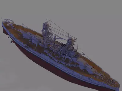 USS Arizona 3D model