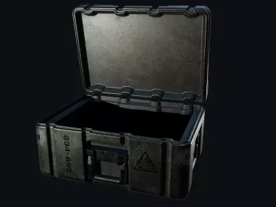 Military Supply box Low-poly 3D model