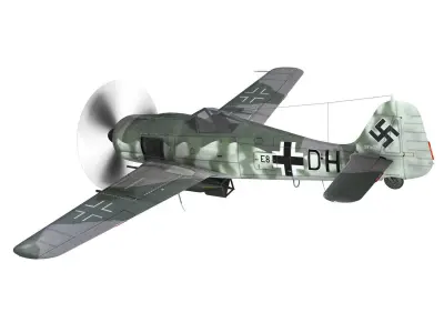 Focke Wulf - FW190 F8 - E8 DH 3D model
