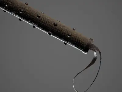 Double Axe Low-poly 3D model purchase