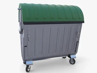 Dumpster v5 Low-poly 3D model