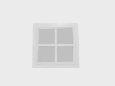 Window Low-poly 3D model