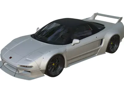 Honda NSX 1992 Libertywalk Low-poly 3D model