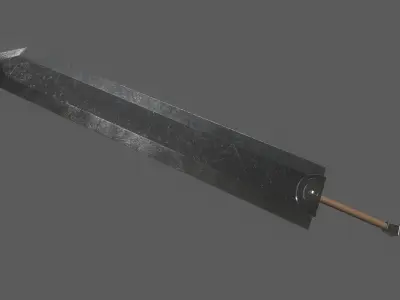 Berserk Sword Dragonslayer Free low-poly 3D model