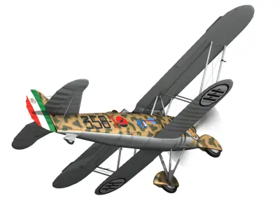 Fiat CR 32 - Italy Airforce - 358 Squadriglia 3D model