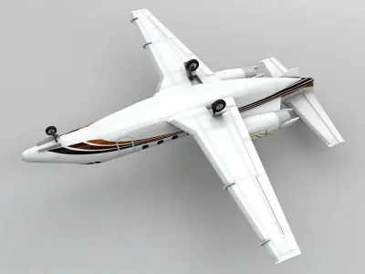  Cessna Citation XLS Aircraft Low-poly 3D model